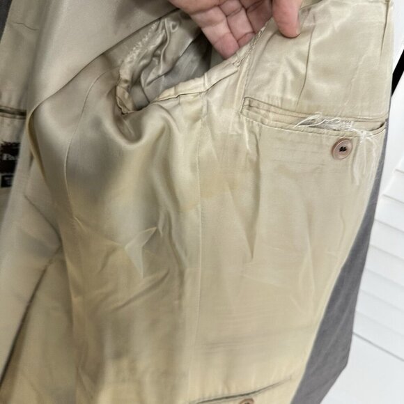 vintage 70s PAUL STUART jacket blazer sport coat wool designer gray 39R - Picture 10 of 11